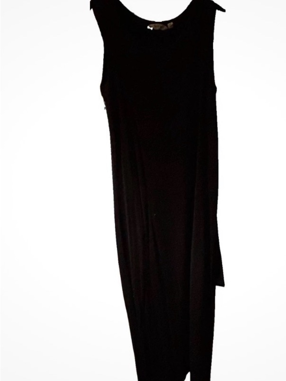 Athleta black maxi dress with stretch and underlayer.XS